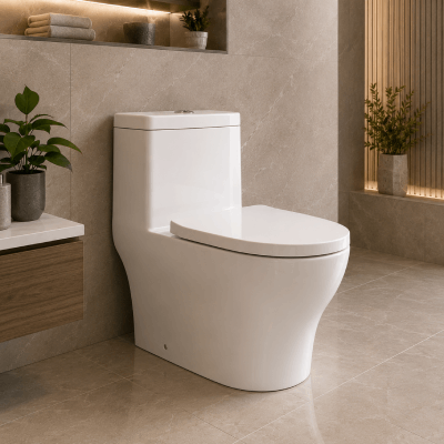 One-Piece Commode